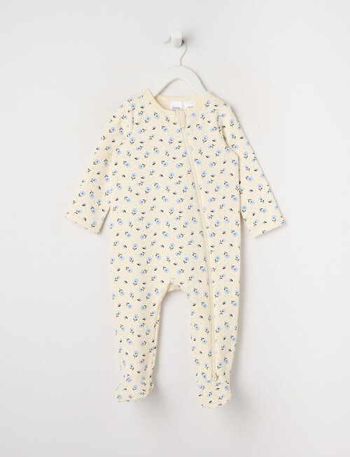 Teeny Weeny Sleep Fleece Ditsy Flower Sleepsuit product photo