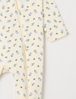 Teeny Weeny Sleep Fleece Ditsy Flower Sleepsuit product photo View 02 S