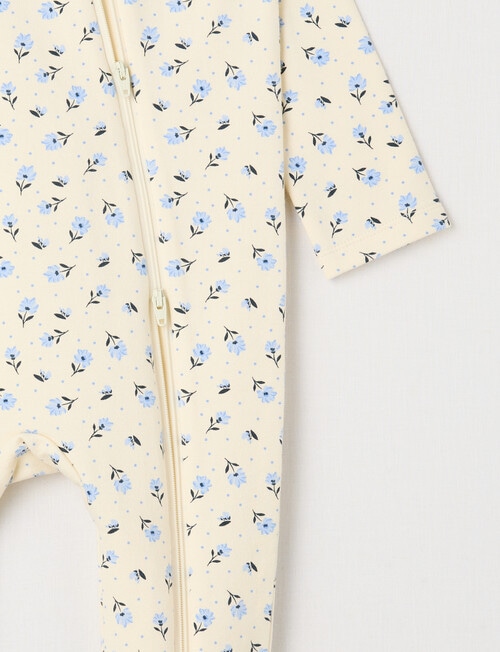 Teeny Weeny Sleep Fleece Ditsy Flower Sleepsuit product photo View 02 L