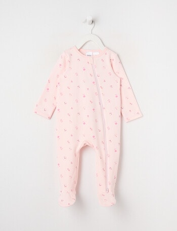 Teeny Weeny Sleep Fleece Floral Sleepsuit product photo