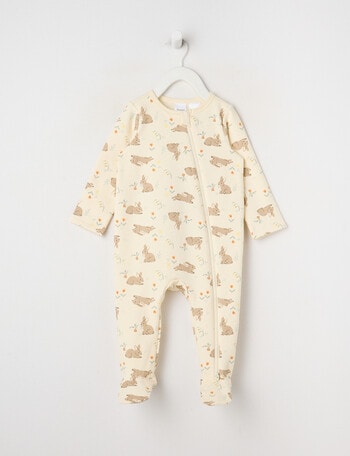 Teeny Weeny Sleep Fleece Bunny Sleepsuit product photo