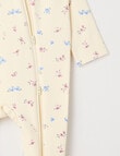 Teeny Weeny Sleep Fleece Ditsy Sleepsuit product photo View 02 S