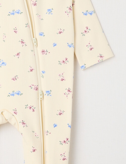 Teeny Weeny Sleep Fleece Ditsy Sleepsuit product photo View 02 L