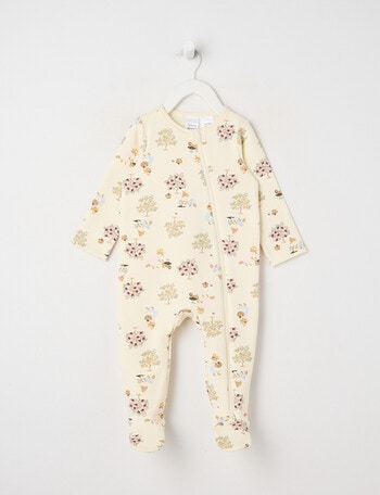 Teeny Weeny Sleep Fleece Woodlands Sleepsuit product photo