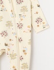 Teeny Weeny Sleep Fleece Woodlands Sleepsuit product photo View 02 S