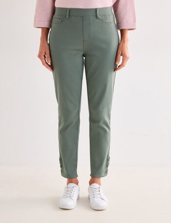 Ella J Coloured Jean, Sage product photo