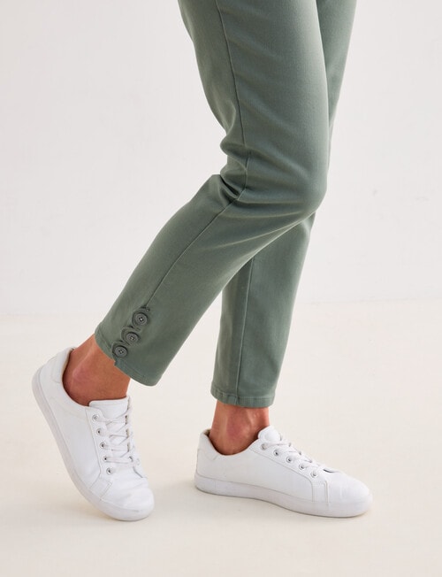 Ella J Coloured Jean, Sage product photo View 05 L