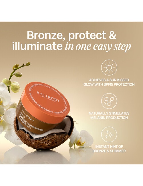 Bali Body Shimmering Tanning Gel SPF15 product photo View 02 L