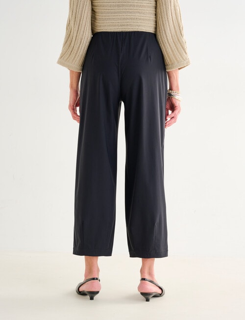 Ella J Barrel Leg Pant, Black product photo View 02 L