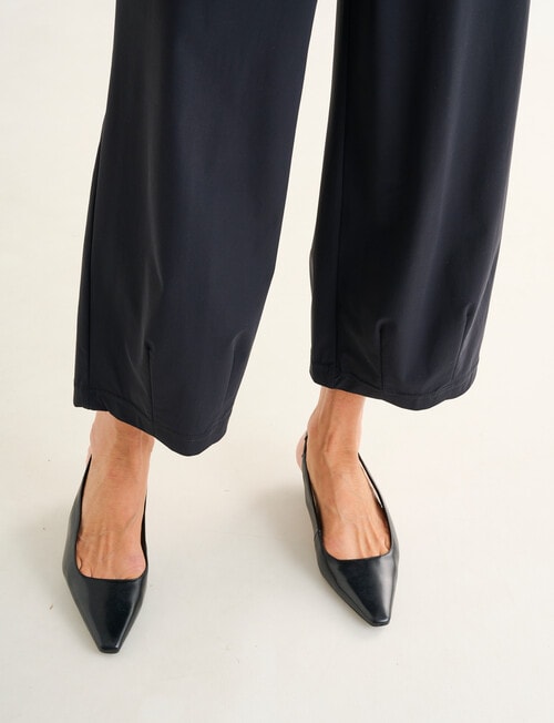 Ella J Barrel Leg Pant, Black product photo View 04 L