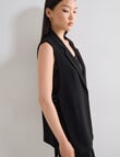 State of play Lloyd Sleeveless Blazer, Black product photo View 04 S