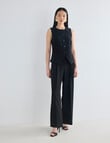 State of play Foy High Neck Waistcoat, Black product photo View 03 S