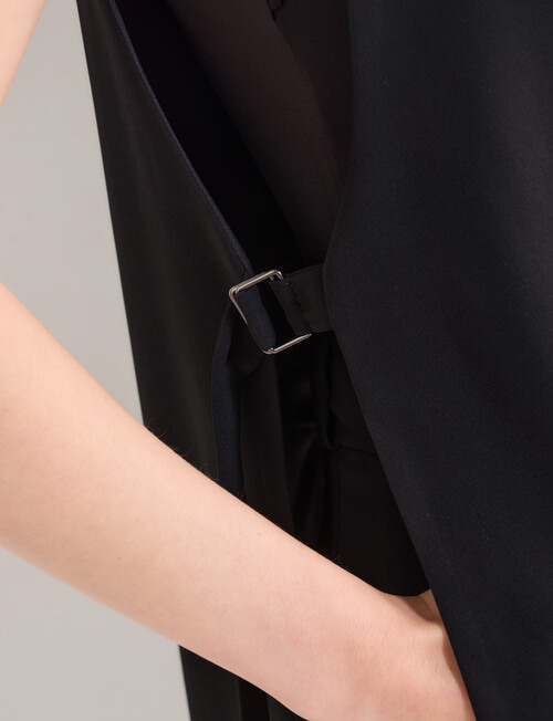 State of play Lloyd Sleeveless Blazer, Black product photo View 05 L