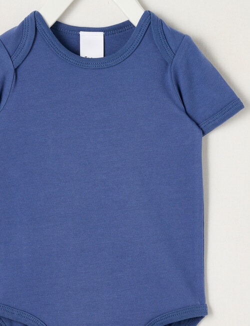 Teeny Weeny Play Time Stretch Cotton Sleeveless Bodysuit, Blue product photo View 02 L