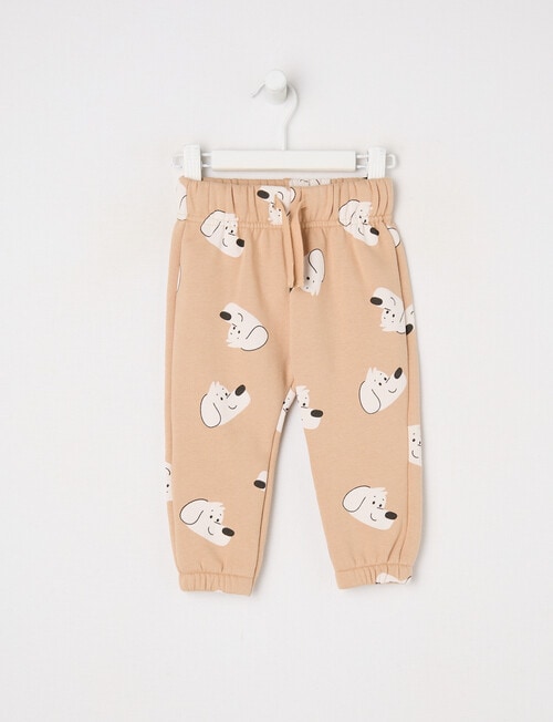 Teeny Weeny Play Time Dog Fleece Trackpant, Sunbaked product photo