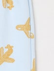 Teeny Weeny Play Time Plane Fleece Trackpant, Blue product photo View 02 S