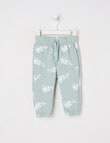 Teeny Weeny Play Time Digger Fleece Trackpant, Sea Foam product photo