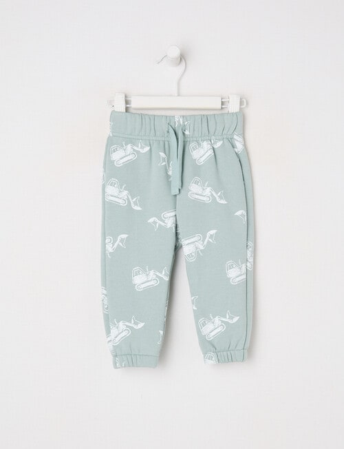 Teeny Weeny Play Time Digger Fleece Trackpant, Sea Foam product photo