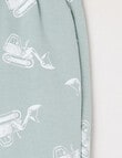 Teeny Weeny Play Time Digger Fleece Trackpant, Sea Foam product photo View 02 S