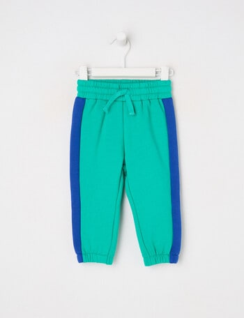Teeny Weeny Play Time Fleece Trackpant, Emerald Green product photo