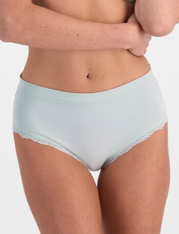 Berlei Barely There Cotton Full Brief Luxe, Spring Rain product photo