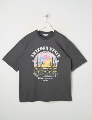 Switch Desert Ranch Short Sleeve Oversized Tee, Charcoal product photo