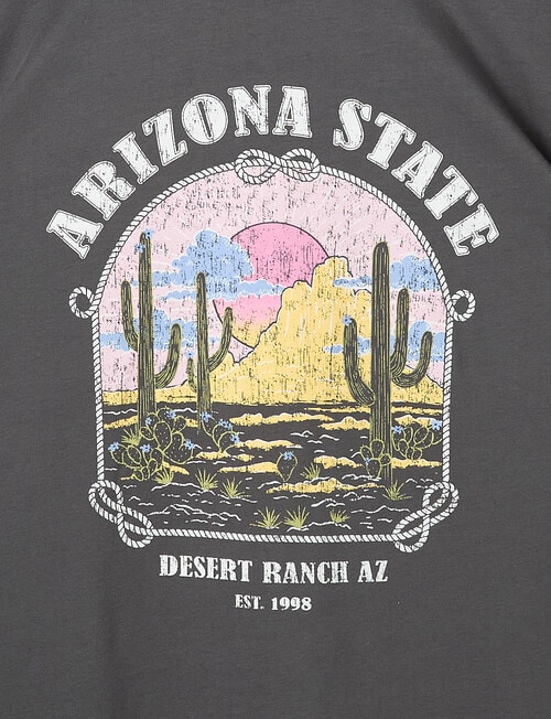 Switch Desert Ranch Short Sleeve Oversized Tee, Charcoal product photo View 02 L