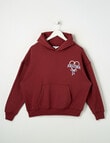 Switch Arizona Rodeo Oversized Hoodie, Burgundy & Cornflower product photo