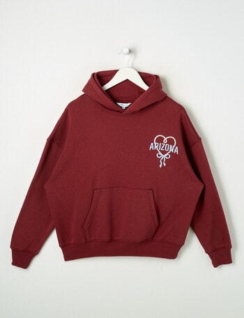 Switch Arizona Rodeo Oversized Hoodie, Burgundy & Cornflower product photo