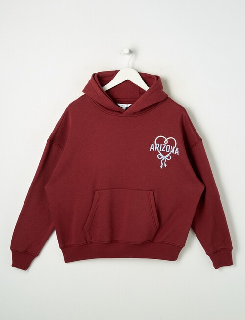 Switch Arizona Rodeo Oversized Hoodie, Burgundy & Cornflower product photo