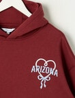 Switch Arizona Rodeo Oversized Hoodie, Burgundy & Cornflower product photo View 02 S