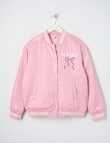 Switch Bomber Jacket, Peony Pink product photo