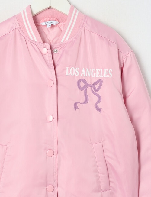 Switch Bomber Jacket, Peony Pink product photo View 03 L