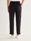 Ella J Ponte Tapered Trouser, Black product photo View 02 S