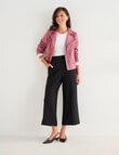 Ella J Ponte Culotte Pant, Black product photo View 03 S