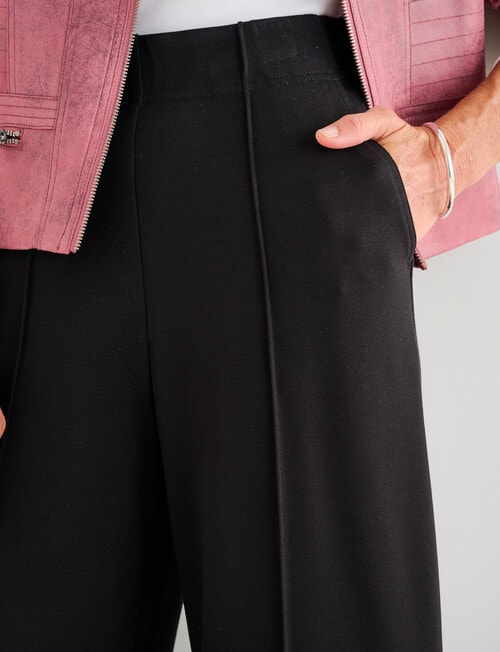 Ella J Ponte Culotte Pant, Black product photo View 04 L