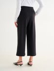 Ella J Ponte Culotte Shorter Length Pant, Black product photo View 02 S