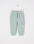 Teeny Weeny Play Time Fleece Trackpant, Sage product photo