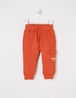 Teeny Weeny Play Time Fleece Trackpant, Burnt Orange product photo