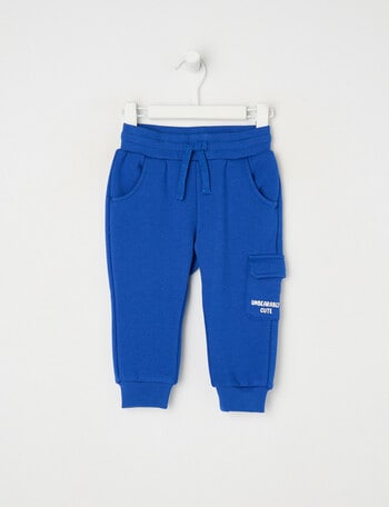 Teeny Weeny Play Time Fleece Trackpant, Electric Blue product photo