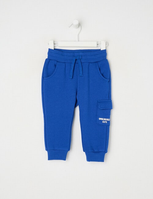 Teeny Weeny Play Time Fleece Trackpant, Electric Blue product photo