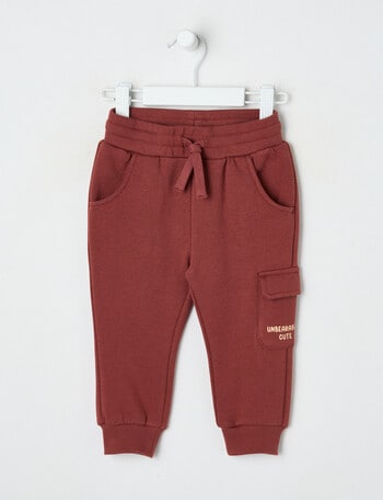 Teeny Weeny Fleece Trackpant, Intense Rust product photo
