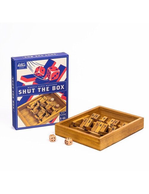 Mattel Games Shut The Box Game Wooden