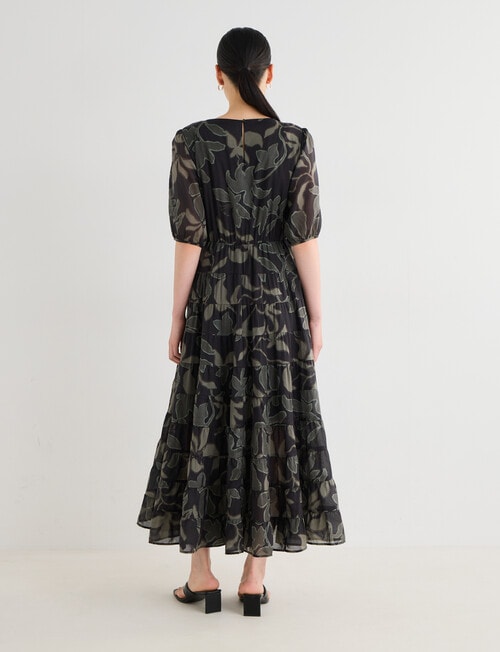 State of play Maddy Dress, Black Print product photo View 02 L
