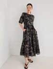 State of play Maddy Dress, Black Print product photo View 03 S