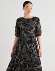 State of play Maddy Dress, Black Print product photo View 08 S