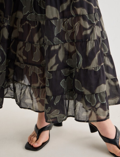 State of play Maddy Dress, Black Print product photo View 10 L