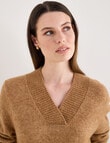 Jigsaw Eero Cosy Shawl Collar Sweater, Camel product photo View 04 S