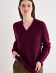 Jigsaw Eero Cosy Shawl Collar Sweater, Fig product photo