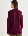 Jigsaw Eero Cosy Shawl Collar Sweater, Fig product photo View 02 S